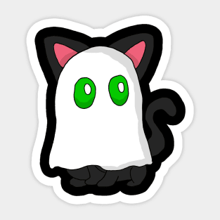 Cartoon Ghost Cat Sticker